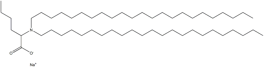 2-(Ditricosylamino)hexanoic acid sodium salt Struktur