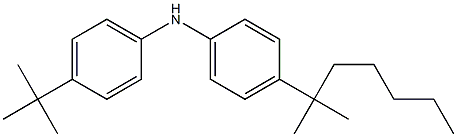 4-tert-Butylphenyl 4-tert-octylphenylamine Struktur