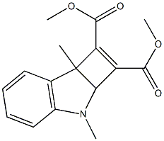 2a,7b-Dihydro-3,7b-dimethyl-3H-cyclobut[b]indole-1,2-dicarboxylic acid dimethyl ester Struktur