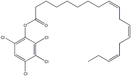 (9Z,12Z,15Z)-9,12,15-Octadecatrienoic acid 2,3,4,6-tetrachlorophenyl ester Struktur