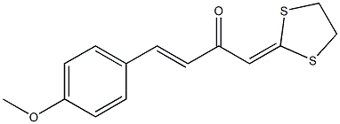 1-(1,3-Dithiolan-2-ylidene)-4-(4-methoxyphenyl)-3-buten-2-one Struktur