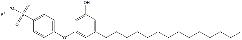 3'-Hydroxy-5'-tetradecyl[oxybisbenzene]-4-sulfonic acid potassium salt Struktur