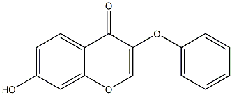 7-Hydroxy-3-phenoxy-4H-1-benzopyran-4-one Struktur