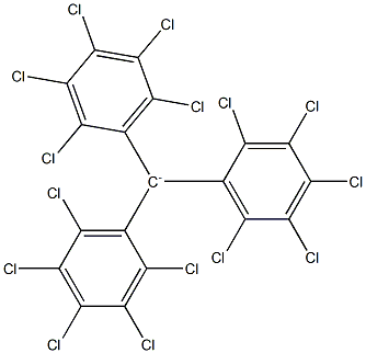 Tris(pentachlorophenyl)methanide Struktur