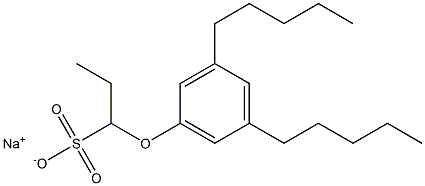 1-(3,5-Dipentylphenoxy)propane-1-sulfonic acid sodium salt Struktur