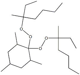 2,4,6-Trimethyl-1,1-bis(1-ethyl-1-methylpentylperoxy)cyclohexane Struktur