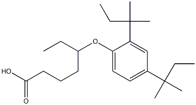 5-(2,4-Di-tert-pentylphenoxy)heptanoic acid Struktur