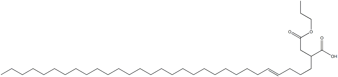 2-(4-Triacontenyl)succinic acid 1-hydrogen 4-propyl ester Struktur