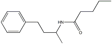 N-(1-Methyl-3-phenylpropyl)pentanamide Struktur