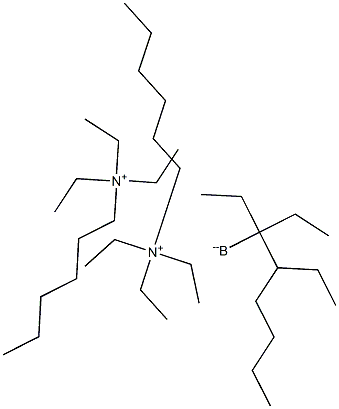 Triethyl-n-hexylammonium triethyl-n-hexylboride Struktur