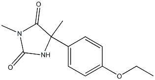 3,5-Dimethyl-5-(4-ethoxyphenyl)hydantoin Struktur