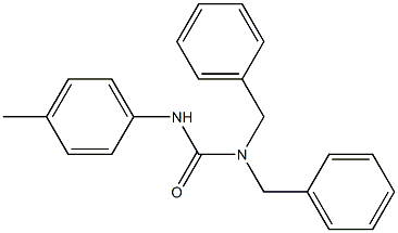 1-(4-Methylphenyl)-3,3-dibenzylurea Struktur