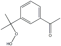 3'-(1-Hydroperoxy-1-methylethyl)acetophenone Struktur