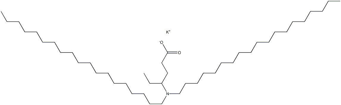 4-(Dinonadecylamino)hexanoic acid potassium salt Struktur