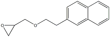 1-[2-(2-Naphtyl)ethoxy]-2,3-epoxypropane Struktur