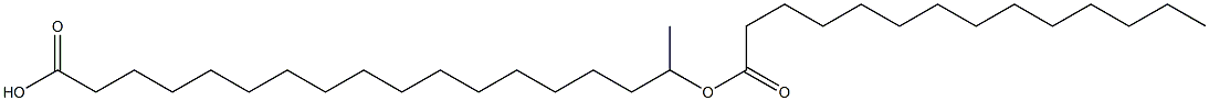 17-Tetradecanoyloxyoctadecanoic acid Struktur