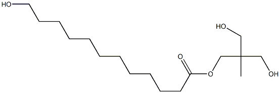 12-(Hydroxy)dodecanoic acid 2,2-bis(hydroxymethyl)propyl ester Struktur