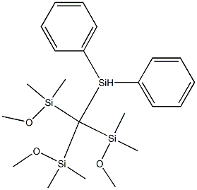 [Tris(dimethylmethoxysilyl)methyl]diphenylsilane Struktur