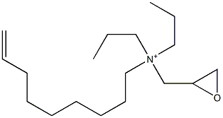 N-(8-Nonenyl)-N,N-dipropyl-2-oxiranemethanaminium Struktur