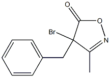 3-Methyl-4-bromo-4-benzylisoxazol-5(4H)-one Struktur