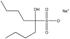 5-Hydroxynonane-5-sulfonic acid sodium salt Struktur