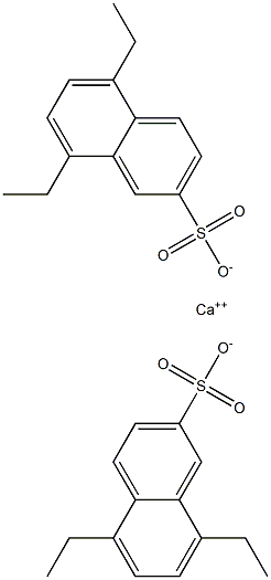 Bis(5,8-diethyl-2-naphthalenesulfonic acid)calcium salt Struktur