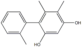 5,6-Dimethyl-4-(2-methylphenyl)benzene-1,3-diol Struktur