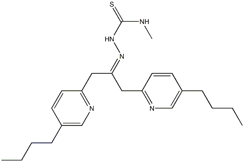 5-Butyl-2-pyridinyl(methyl) ketone 4-methyl thiosemicarbazone Struktur