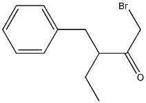 3-Benzyl-1-bromo-2-pentanone Struktur