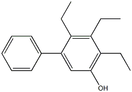 4,5,6-Triethyl-3-phenylphenol Struktur