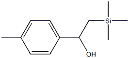 1-(4-Methylphenyl)-2-(trimethylsilyl)ethanol Struktur