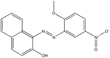 1-[(5-Nitro-2-methoxyphenyl)azo]-2-naphthol Struktur