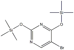 2,4-Bis(trimethylsiloxy)-5-bromopyrimidine Struktur