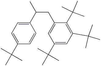 1-(2,3,5-Tri-tert-butylphenyl)-2-(4-tert-butylphenyl)propane Struktur