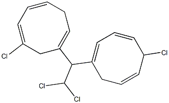 1-(1-Chlorocycloocta-1,3,6-trien-7-yl)-1-(5-chlorocycloocta-1,3,6-trien-1-yl)-2,2-dichloroethane Struktur