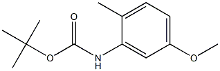 N-(tert-Butyloxycarbonyl)-2-methyl-5-methoxyaniline Struktur