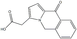 5,10-Dihydro-10-oxopyrrolo[1,2-b]isoquinoline-3-acetic acid Struktur