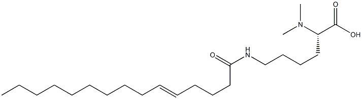 N6-(5-Pentadecenoyl)-N2,N2-dimethyllysine Struktur