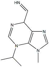 (3-Isopropyl-9-methyl-3,6-dihydro-9H-purine)-6-methanimine Struktur