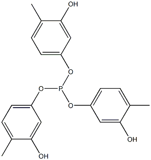 Phosphorous acid tri(3-hydroxy-4-methylphenyl) ester Struktur