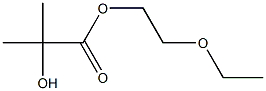 2-Hydroxyisobutyric acid (2-ethoxyethyl) ester Struktur