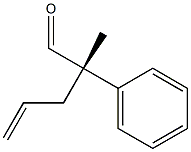 (2S)-2-Methyl-2-phenyl-4-pentenal Struktur