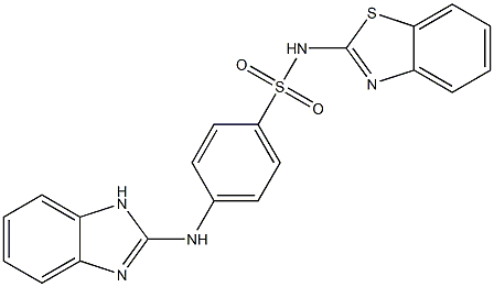 4-[(1H-Benzimidazol-2-yl)amino]-N-(2-benzothiazolyl)benzenesulfonamide Struktur