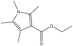 1,2,4,5-Tetramethyl-1H-pyrrole-3-carboxylic acid ethyl ester Struktur