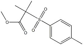 2-Methyl-2-(4-methylphenylsulfonyl)propionic acid methyl ester Struktur