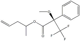 (R)-2-Methoxy-3,3,3-trifluoro-2-phenylpropanoic acid (1-methyl-3-butenyl) ester Struktur