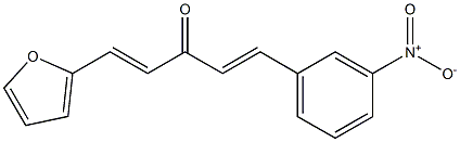 1-(2-Furanyl)-5-(3-nitrophenyl)-1,4-pentadien-3-one Struktur