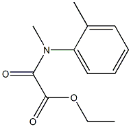 N-(2-Methylphenyl)-N-methyloxamidic acid ethyl ester Struktur