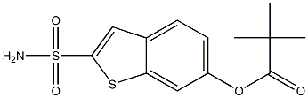 6-[(tert-Butylcarbonyl)oxy]benzo[b]thiophene-2-sulfonamide Struktur