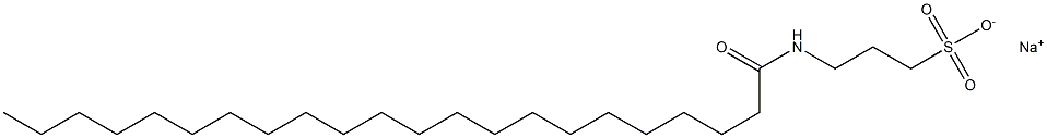 3-[(1-Oxodocosyl)amino]-1-propanesulfonic acid sodium salt Struktur